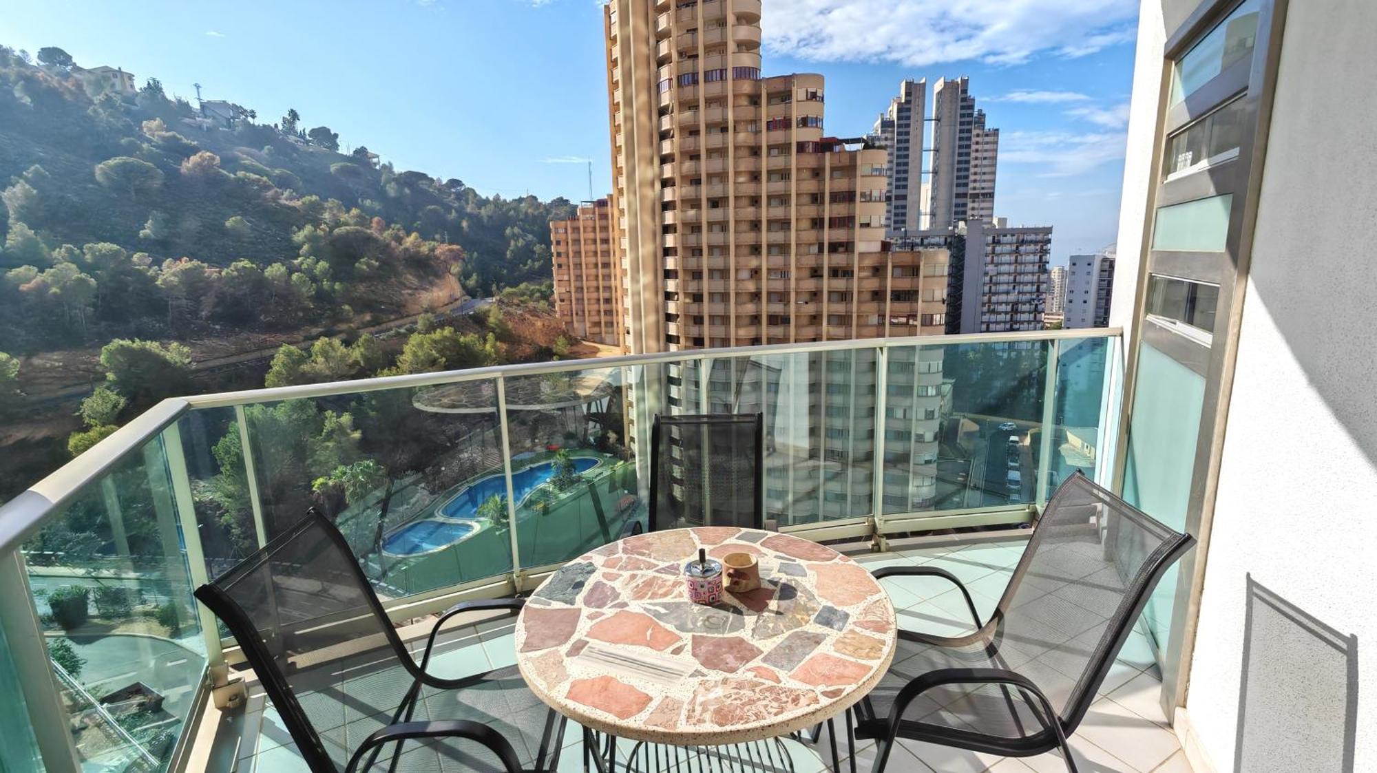 Skyline 5 Apartment With Private Balcony And Nice Views ベニドルム エクステリア 写真